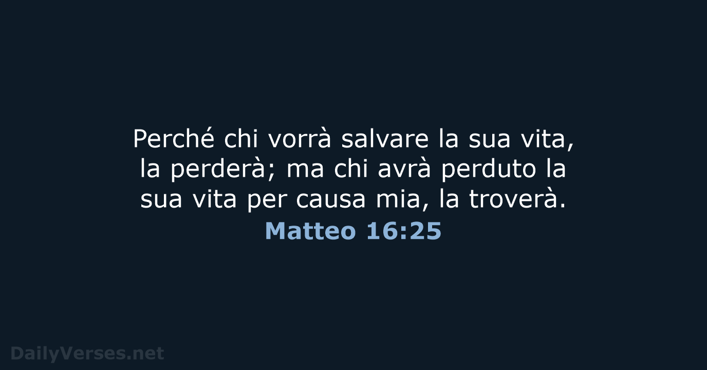 Matteo 16:25 - NR06