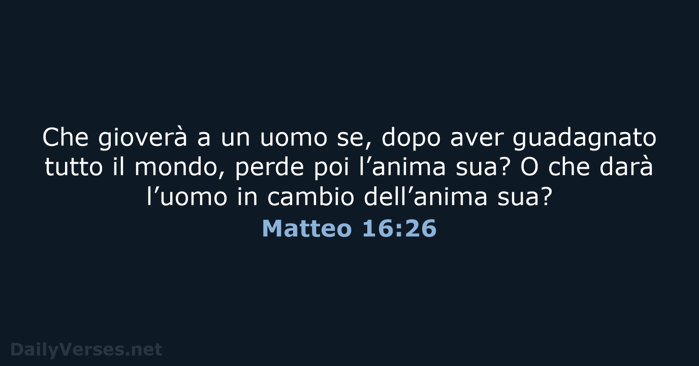 Matteo 16:26 - NR06