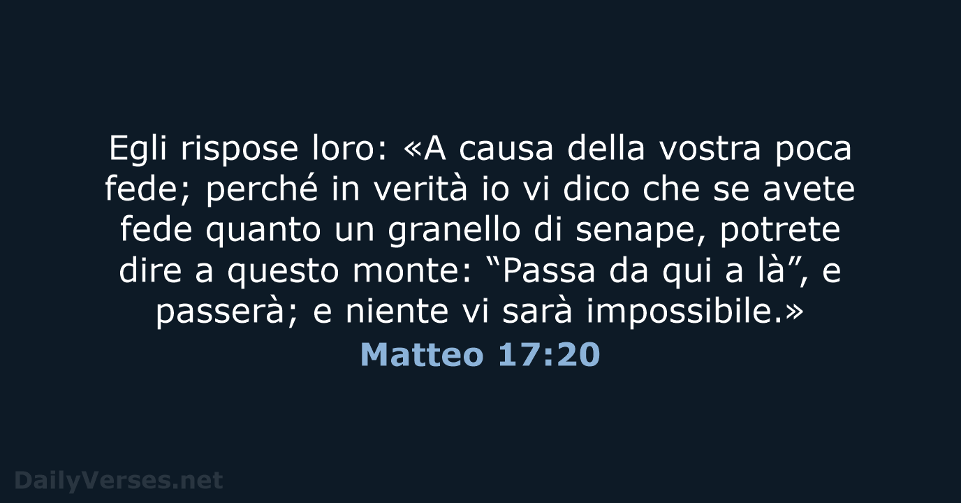 Matteo 17:20 - NR06