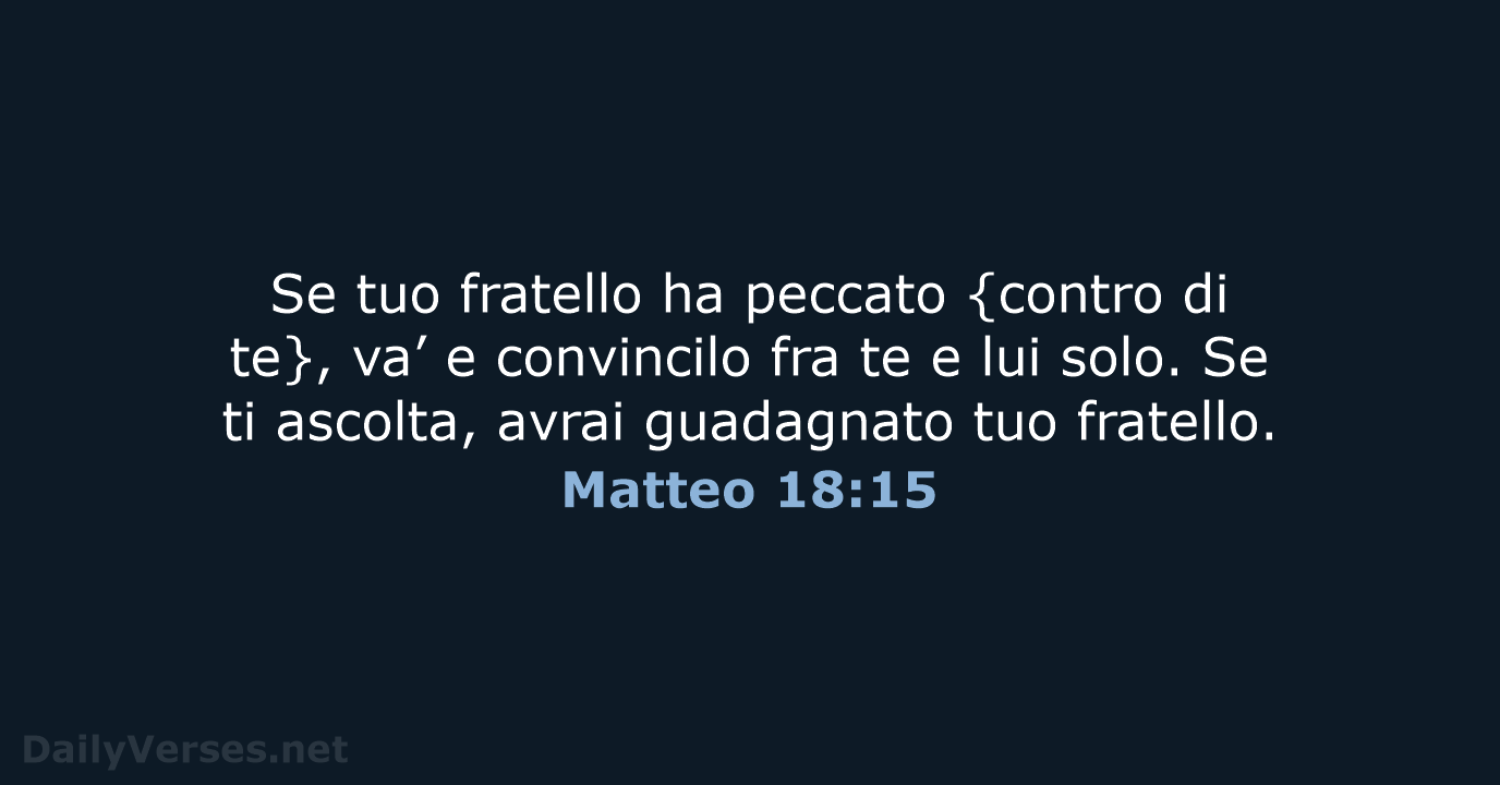 Matteo 18:15 - NR06