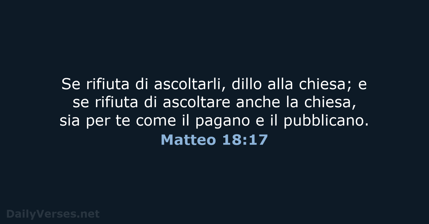 Matteo 18:17 - NR06