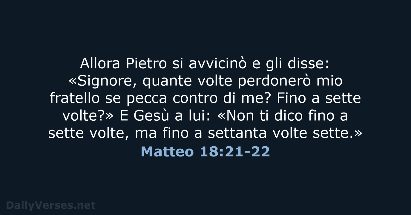 Matteo 18:21-22 - NR06