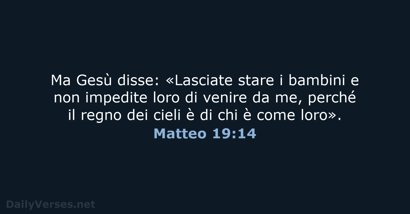 Matteo 19:14 - NR06