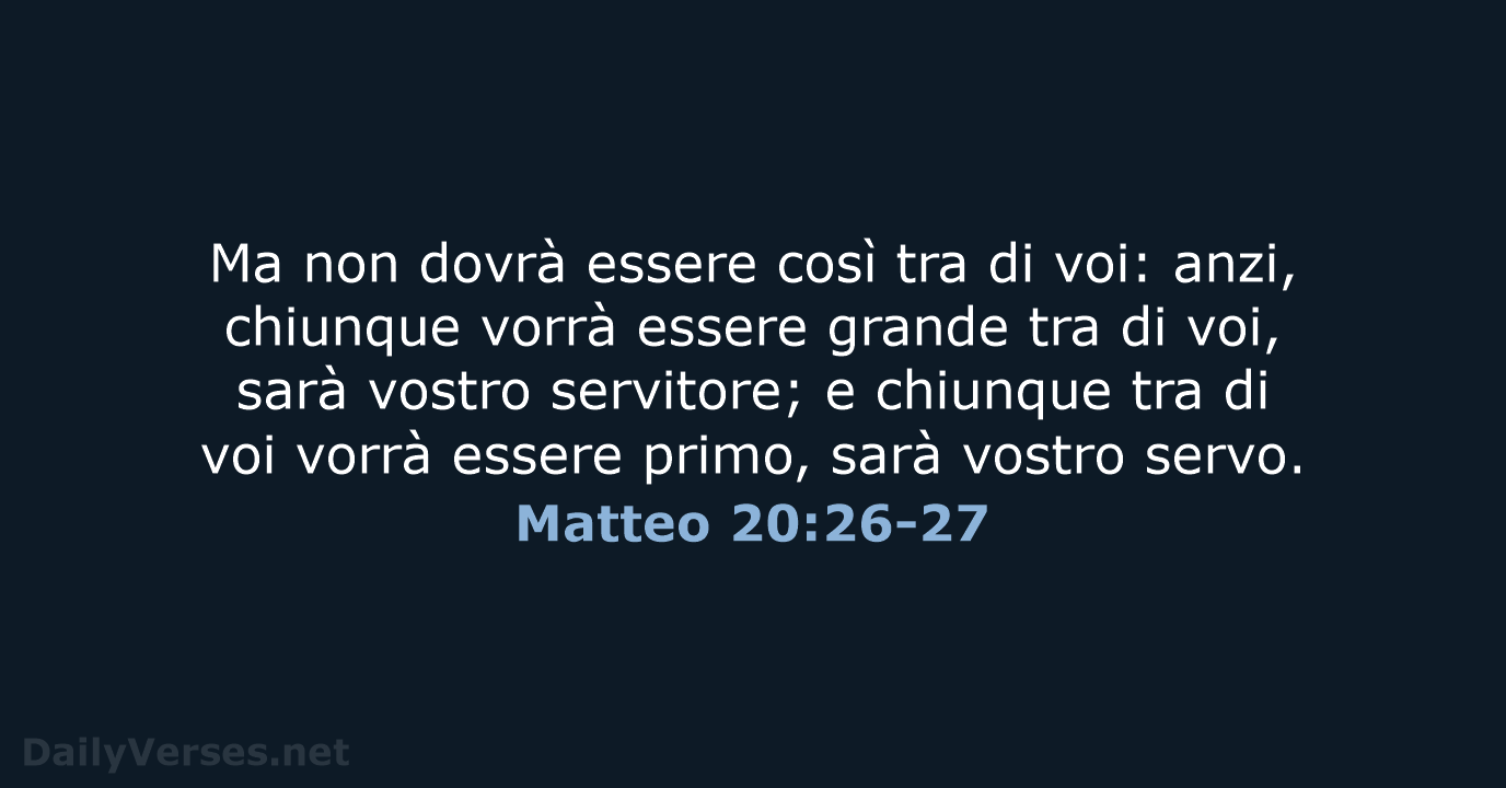 Matteo 20:26-27 - NR06