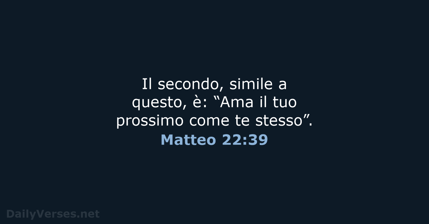 Matteo 22:39 - NR06