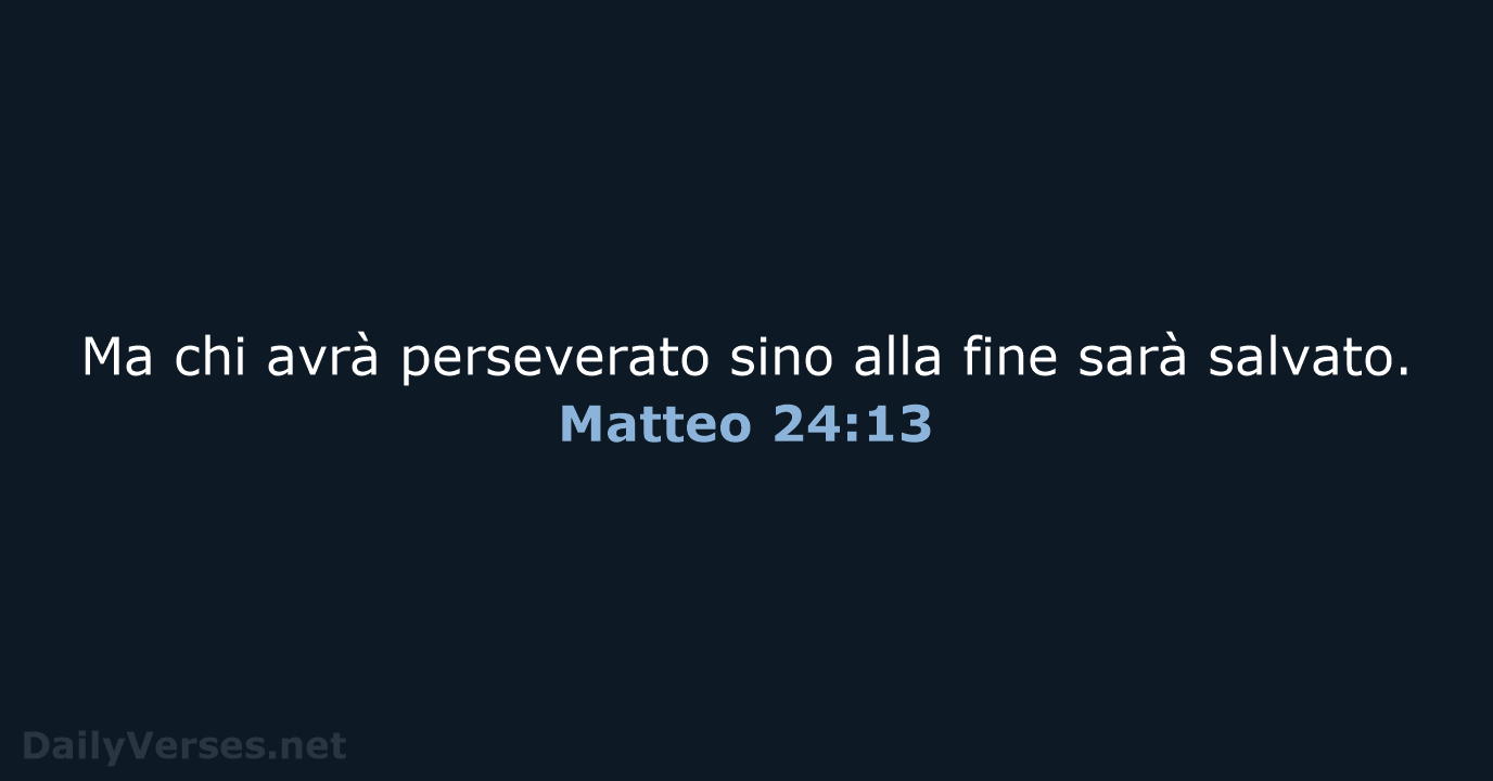 Matteo 24:13 - NR06