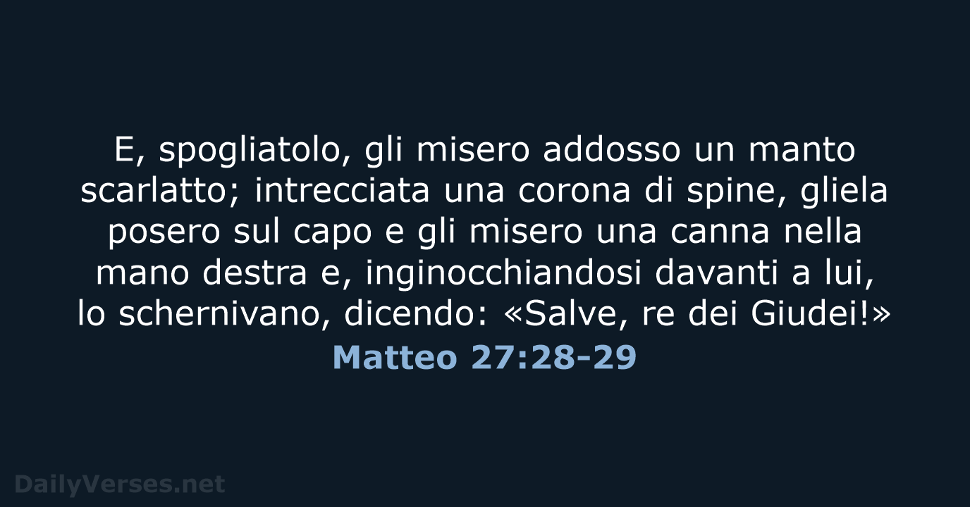 Matteo 27:28-29 - NR06