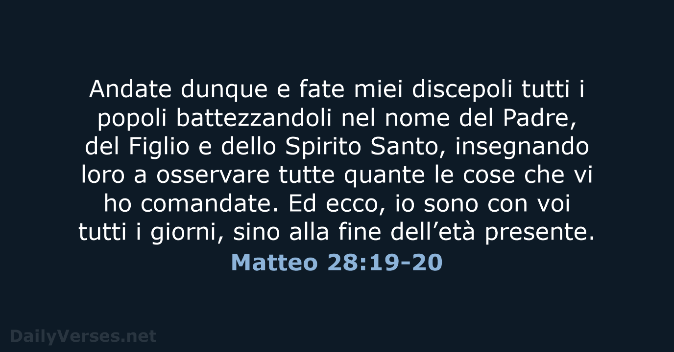 Matteo 28:19-20 - NR06