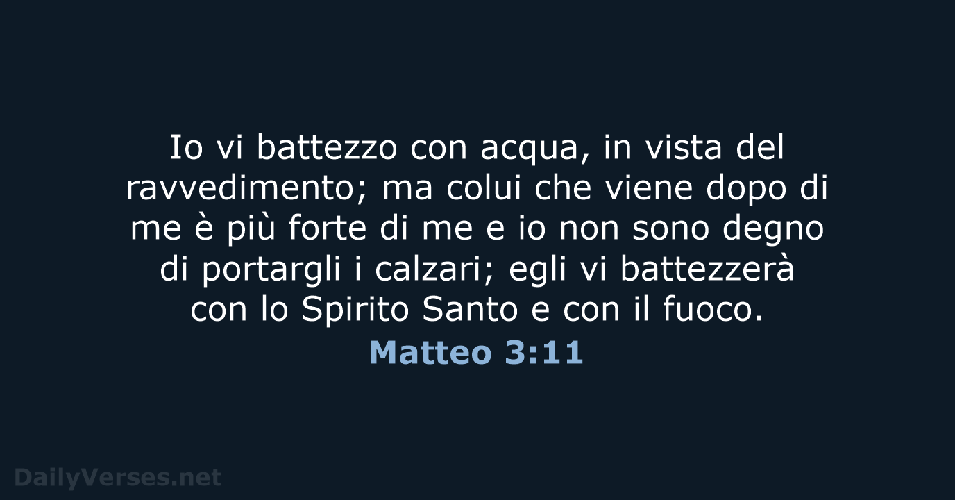 Matteo 3:11 - NR06