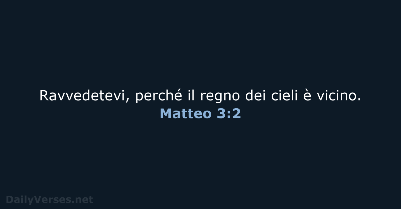 Matteo 3:2 - NR06