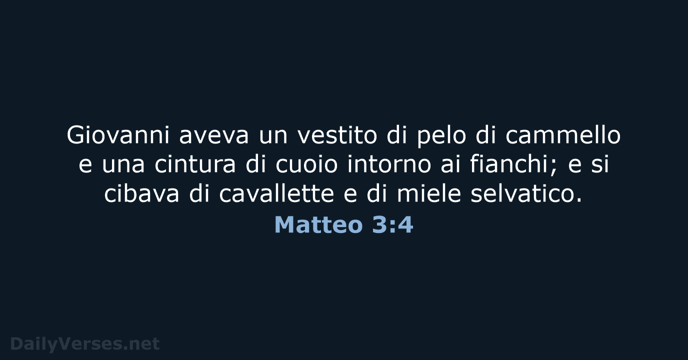 Matteo 3:4 - NR06