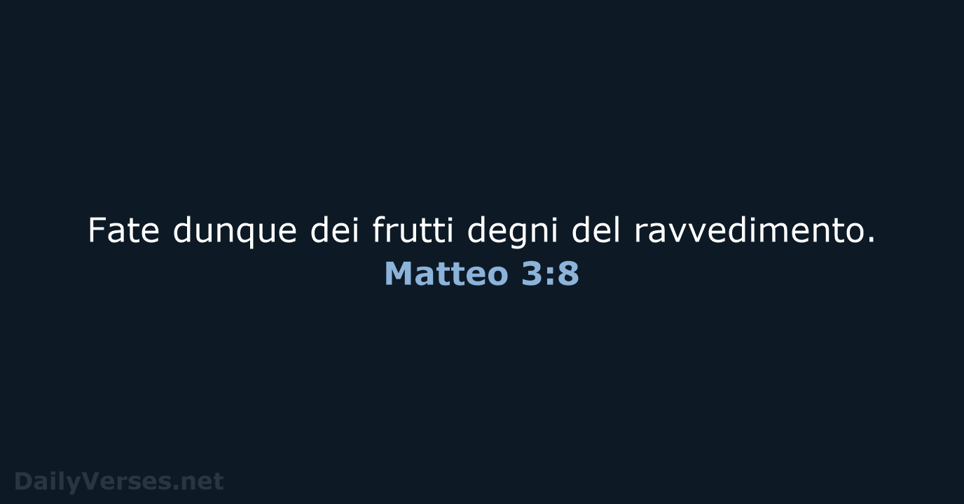 Matteo 3:8 - NR06