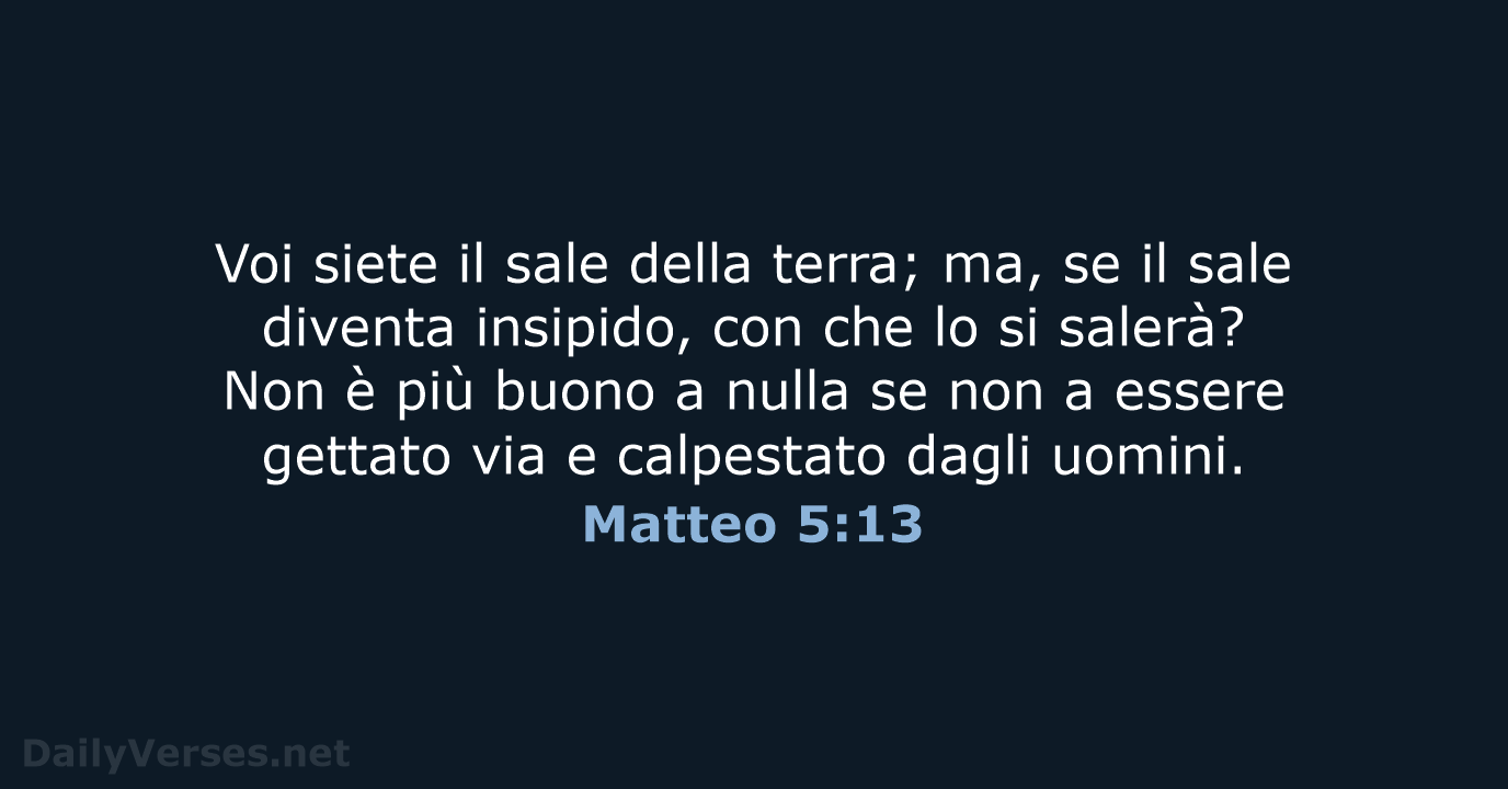 Matteo 5:13 - NR06