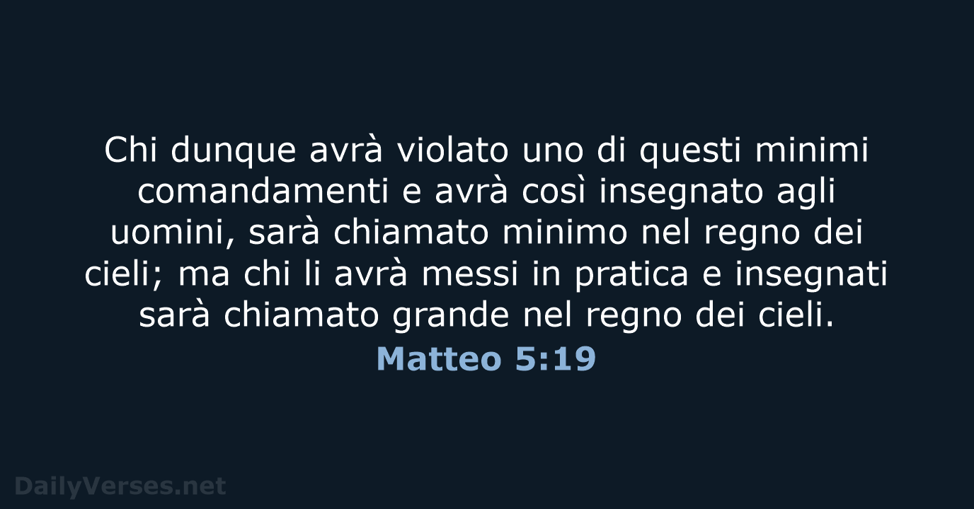 Matteo 5:19 - NR06
