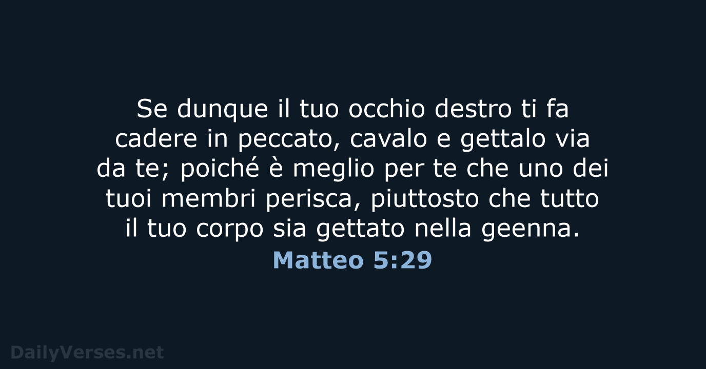 Matteo 5:29 - NR06