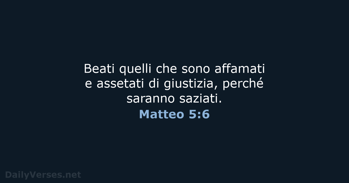 Matteo 5:6 - NR06
