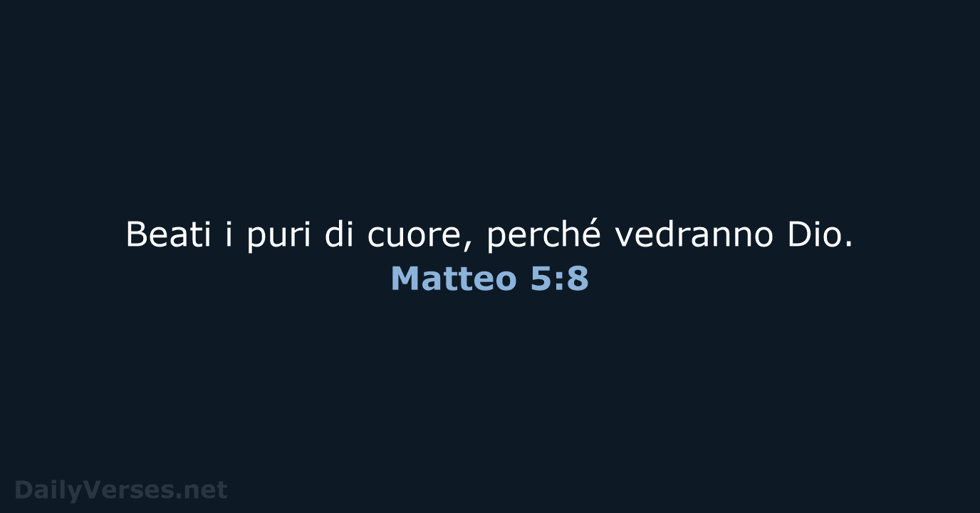 Matteo 5:8 - NR06