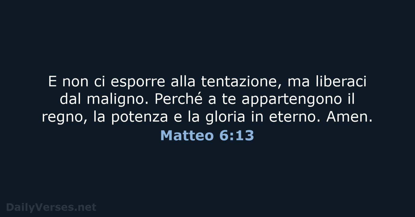 Matteo 6:13 - NR06