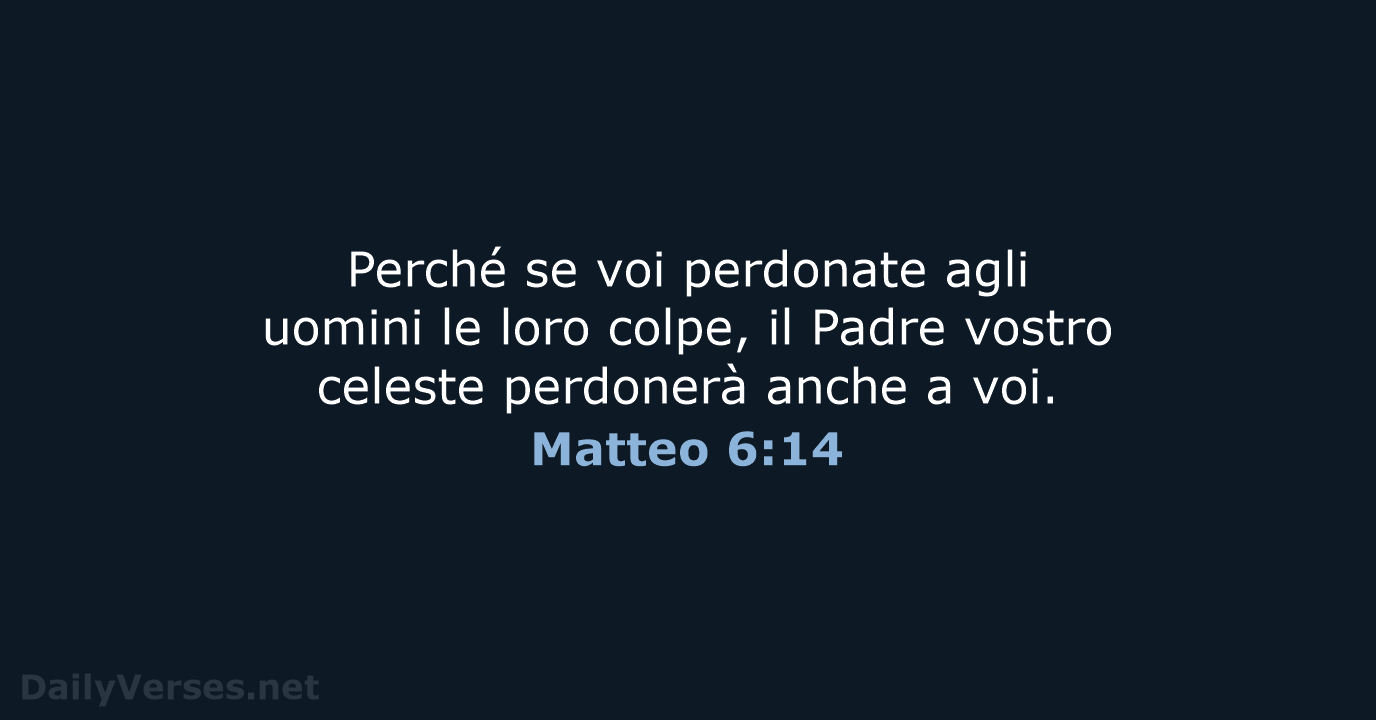 Matteo 6:14 - NR06