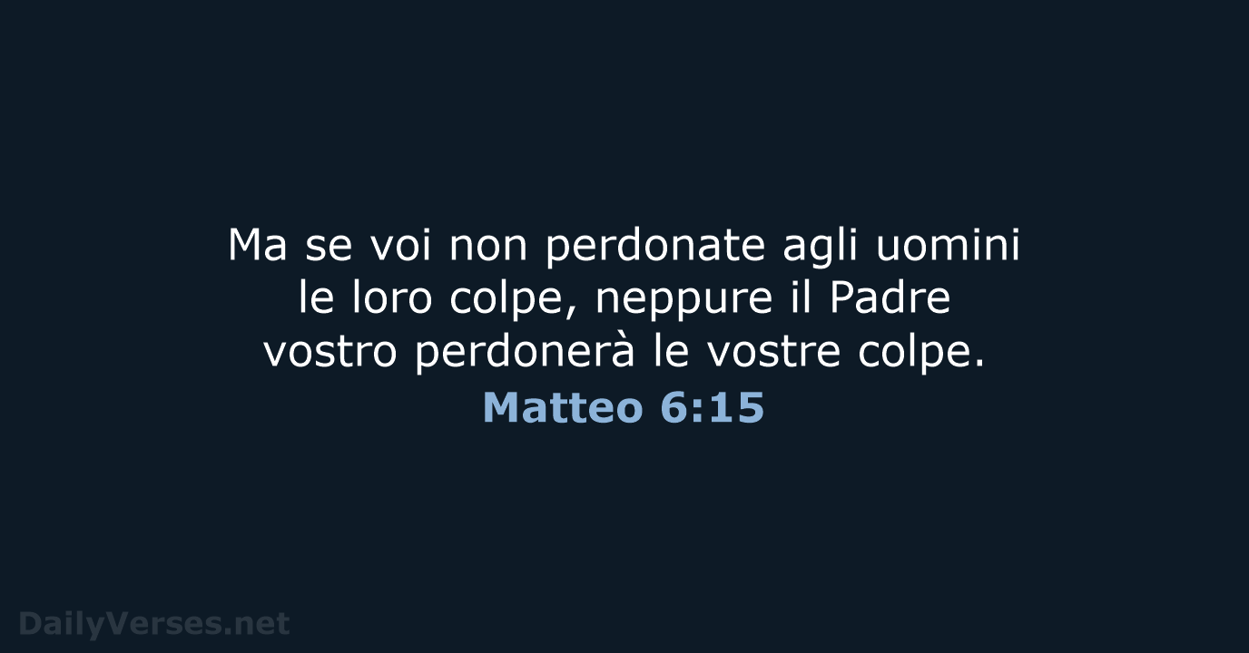 Matteo 6:15 - NR06