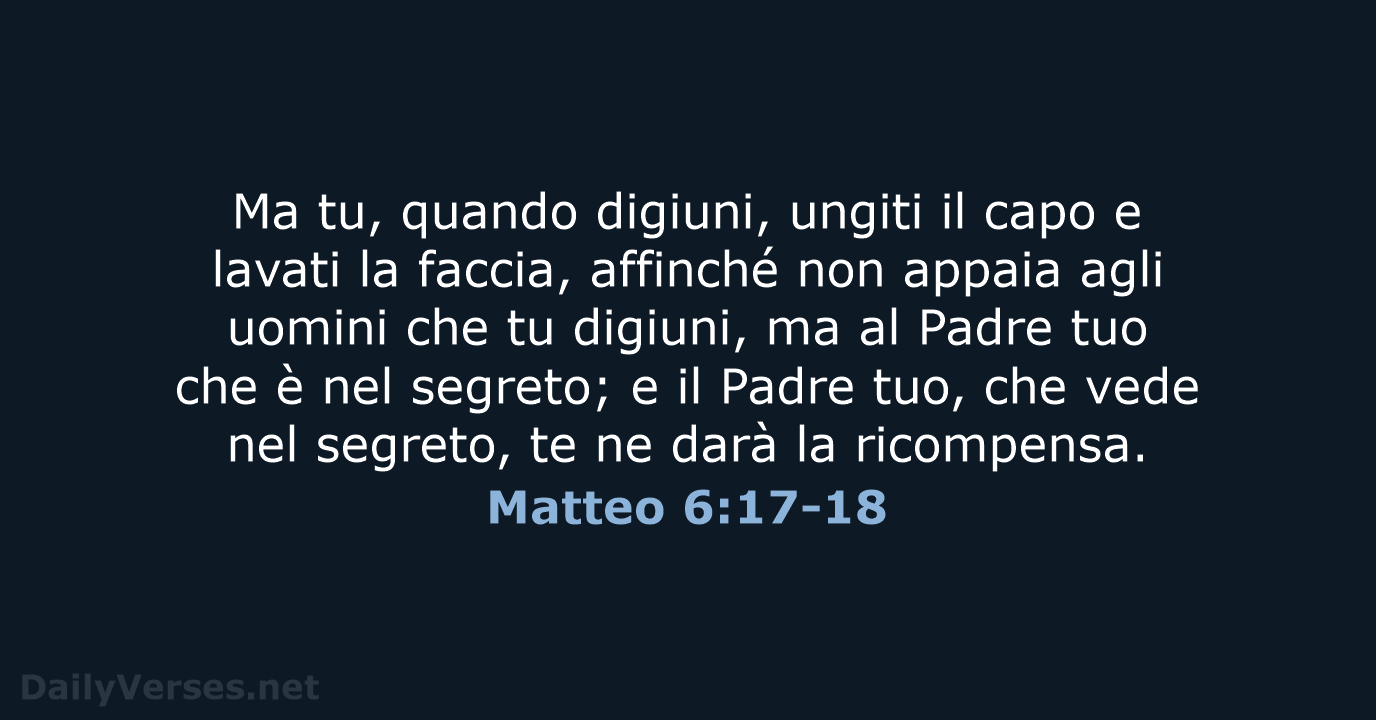 Matteo 6:17-18 - NR06