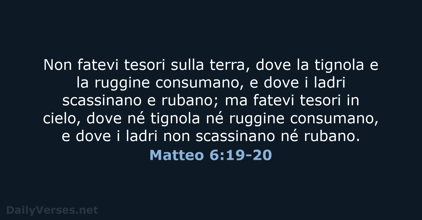 Matteo 6:19-20 - NR06