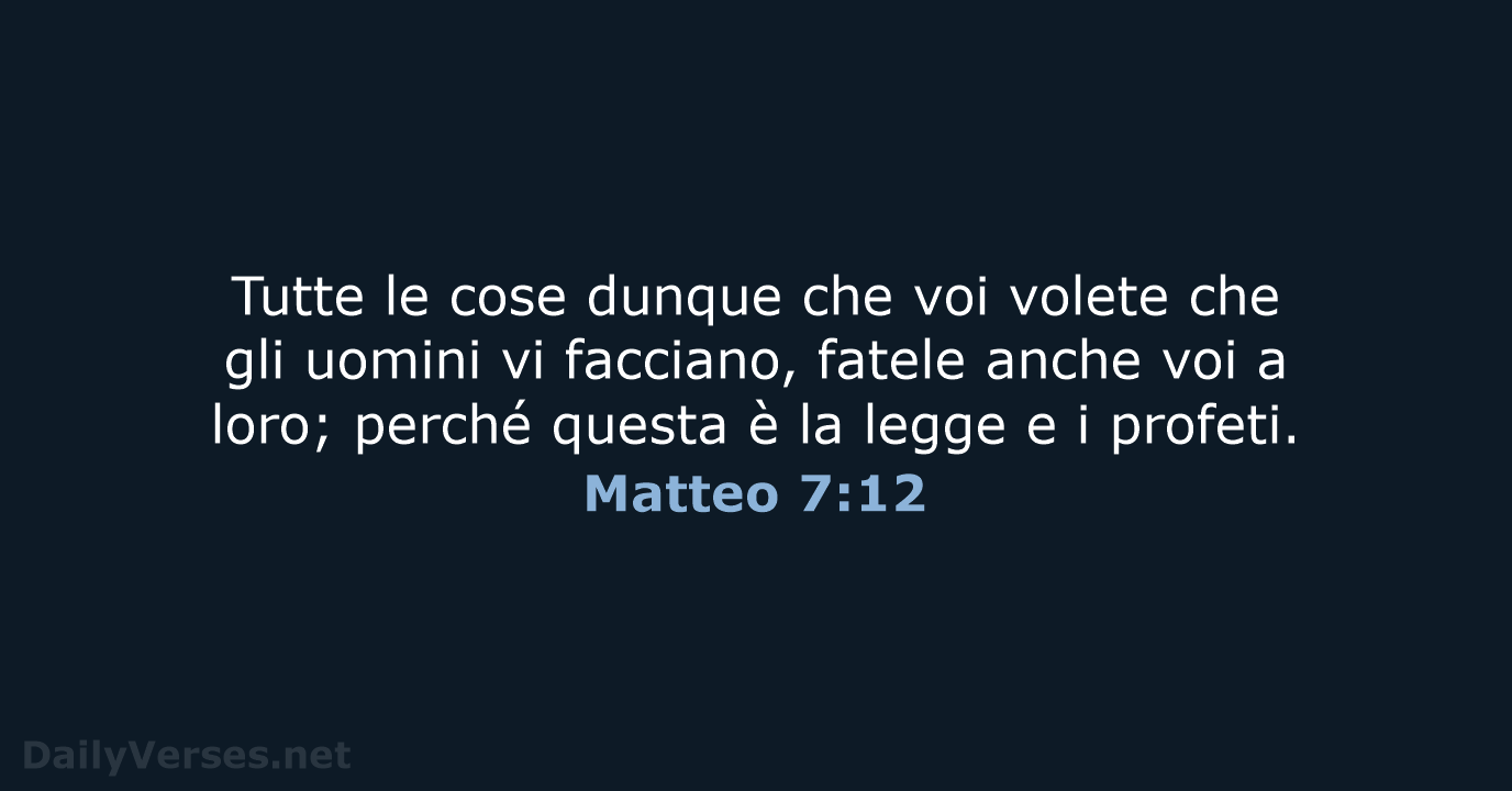 Matteo 7:12 - NR06