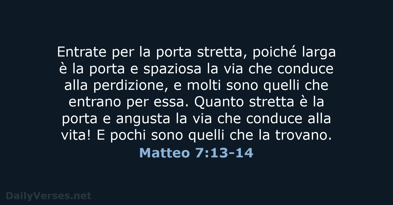 Matteo 7:13-14 - NR06