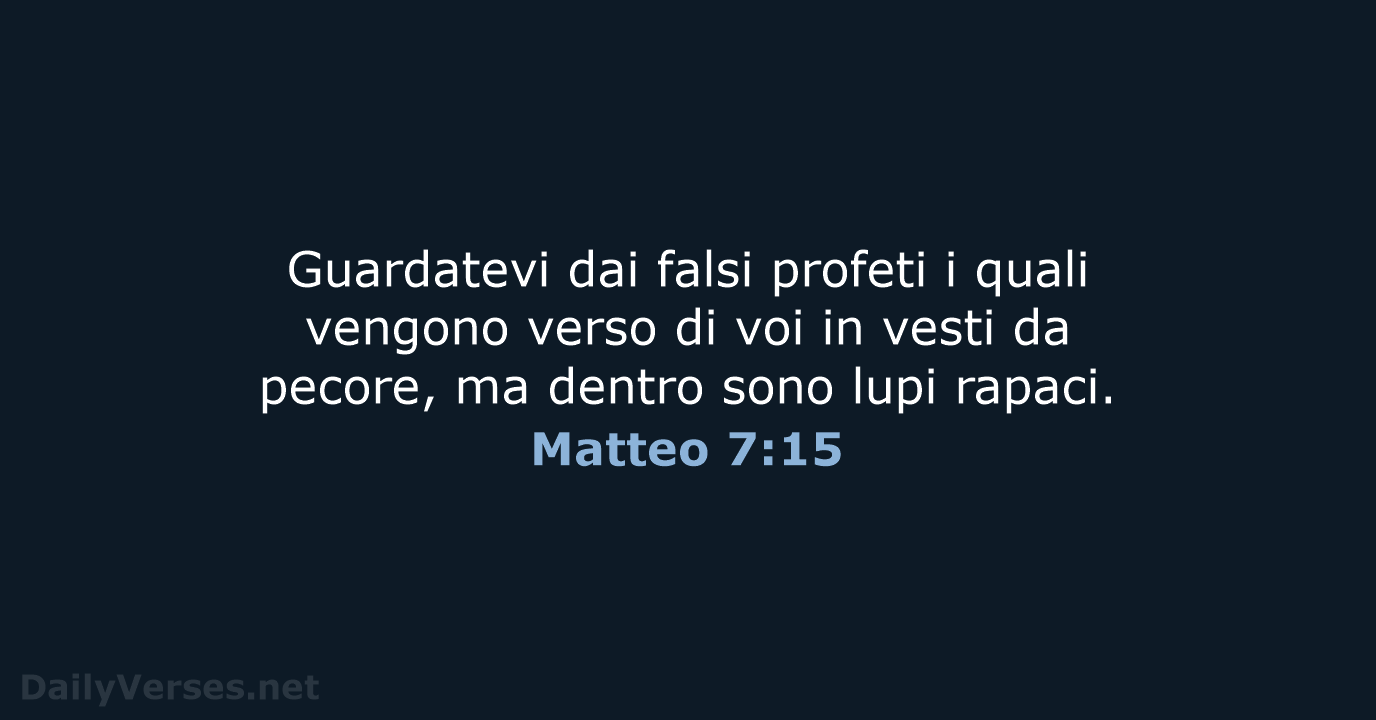 Matteo 7:15 - NR06