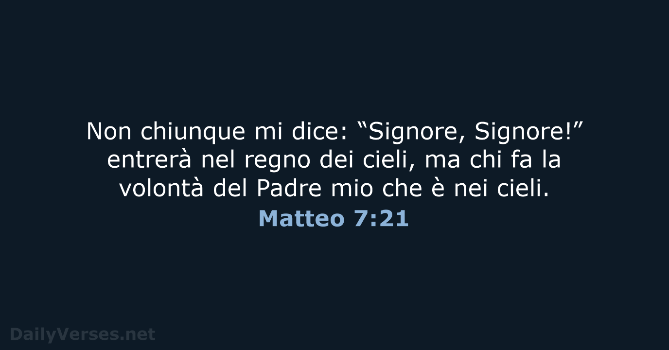 Matteo 7:21 - NR06