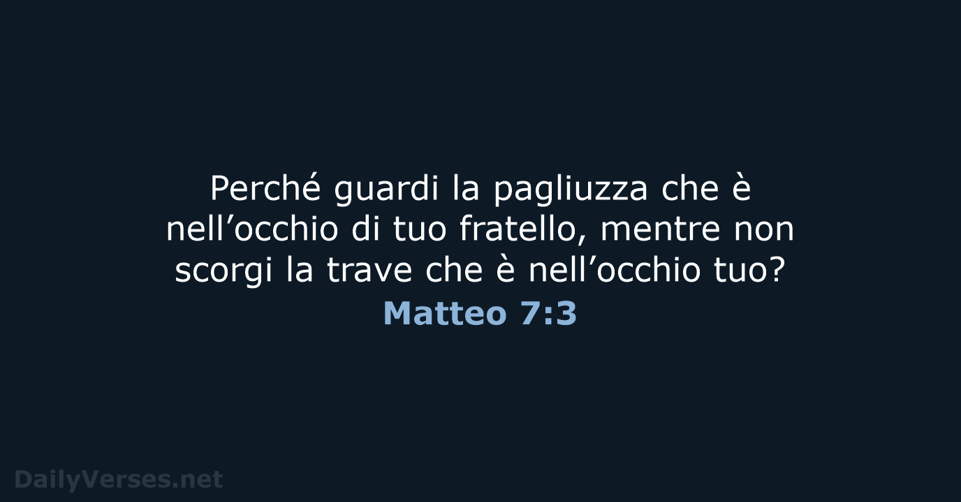 Matteo 7:3 - NR06