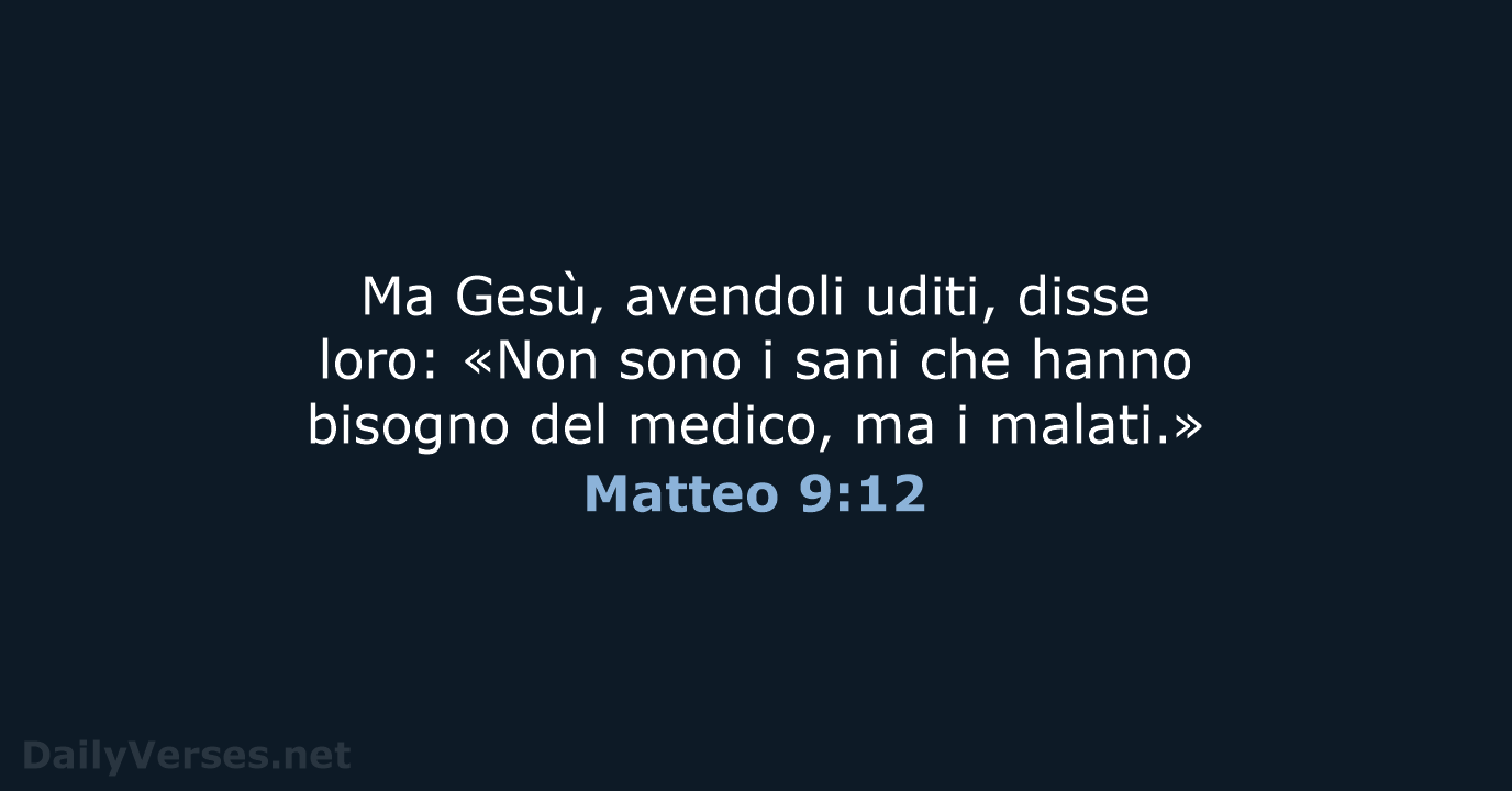 Matteo 9:12 - NR06
