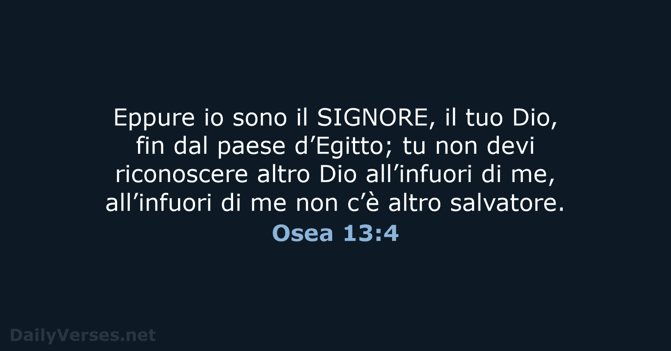 Osea 13:4 - NR06