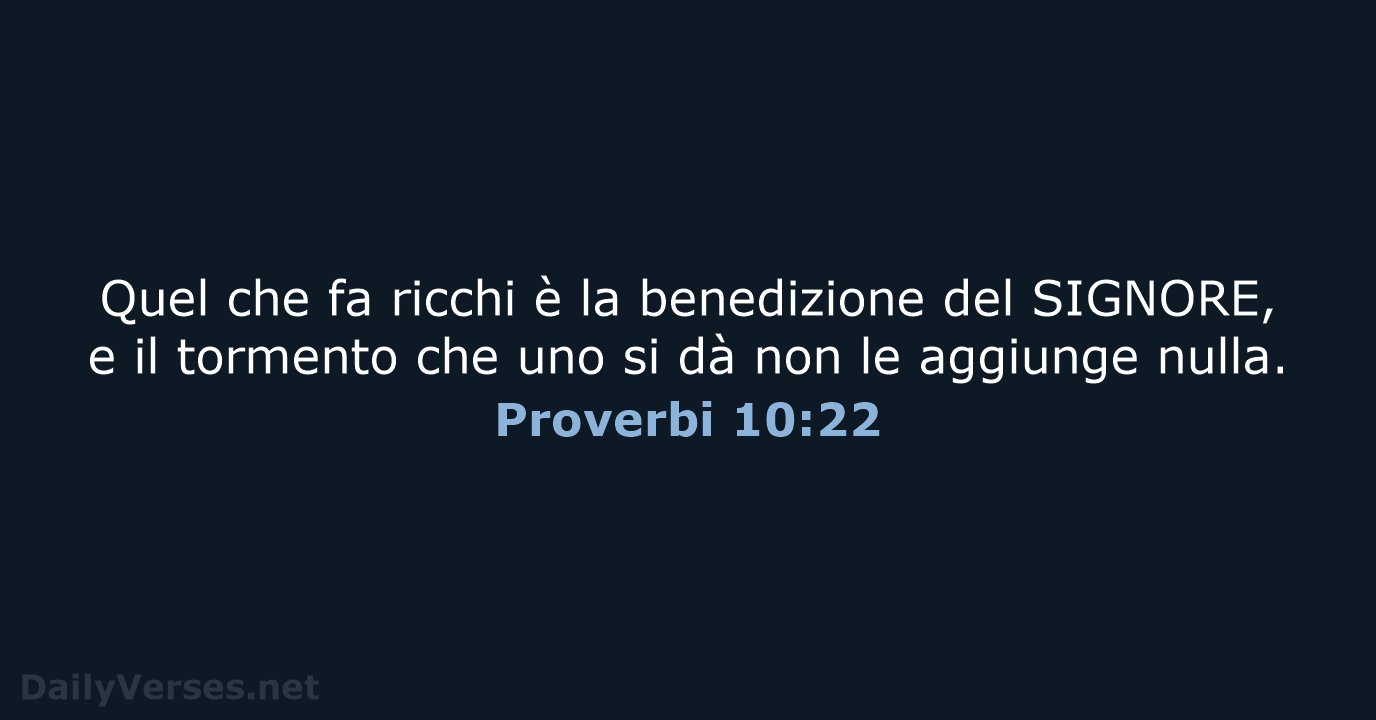 Proverbi 10:22 - NR06