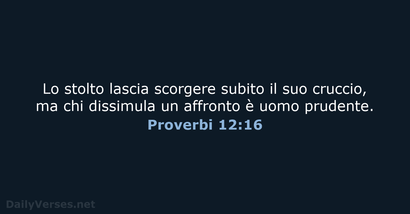 Proverbi 12:16 - NR06