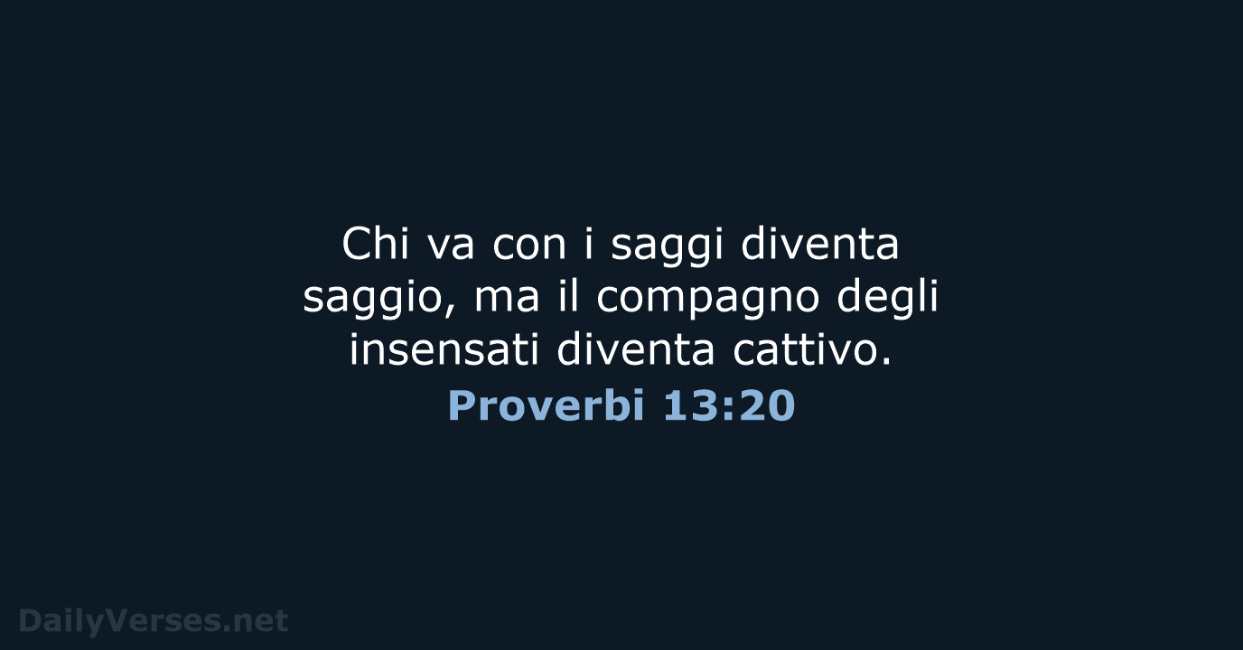 Proverbi 13:20 - NR06