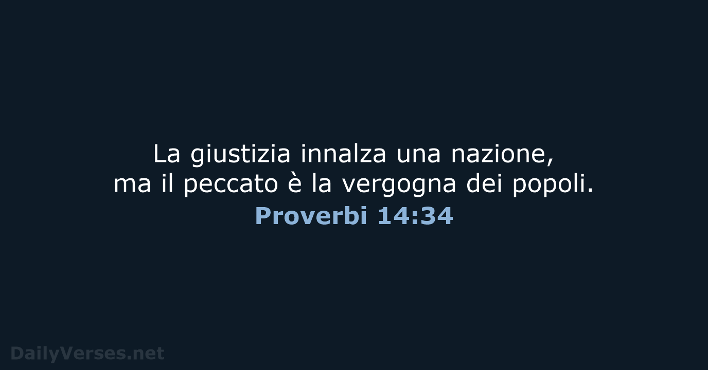 Proverbi 14:34 - NR06
