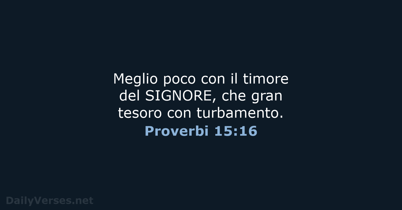 Proverbi 15:16 - NR06
