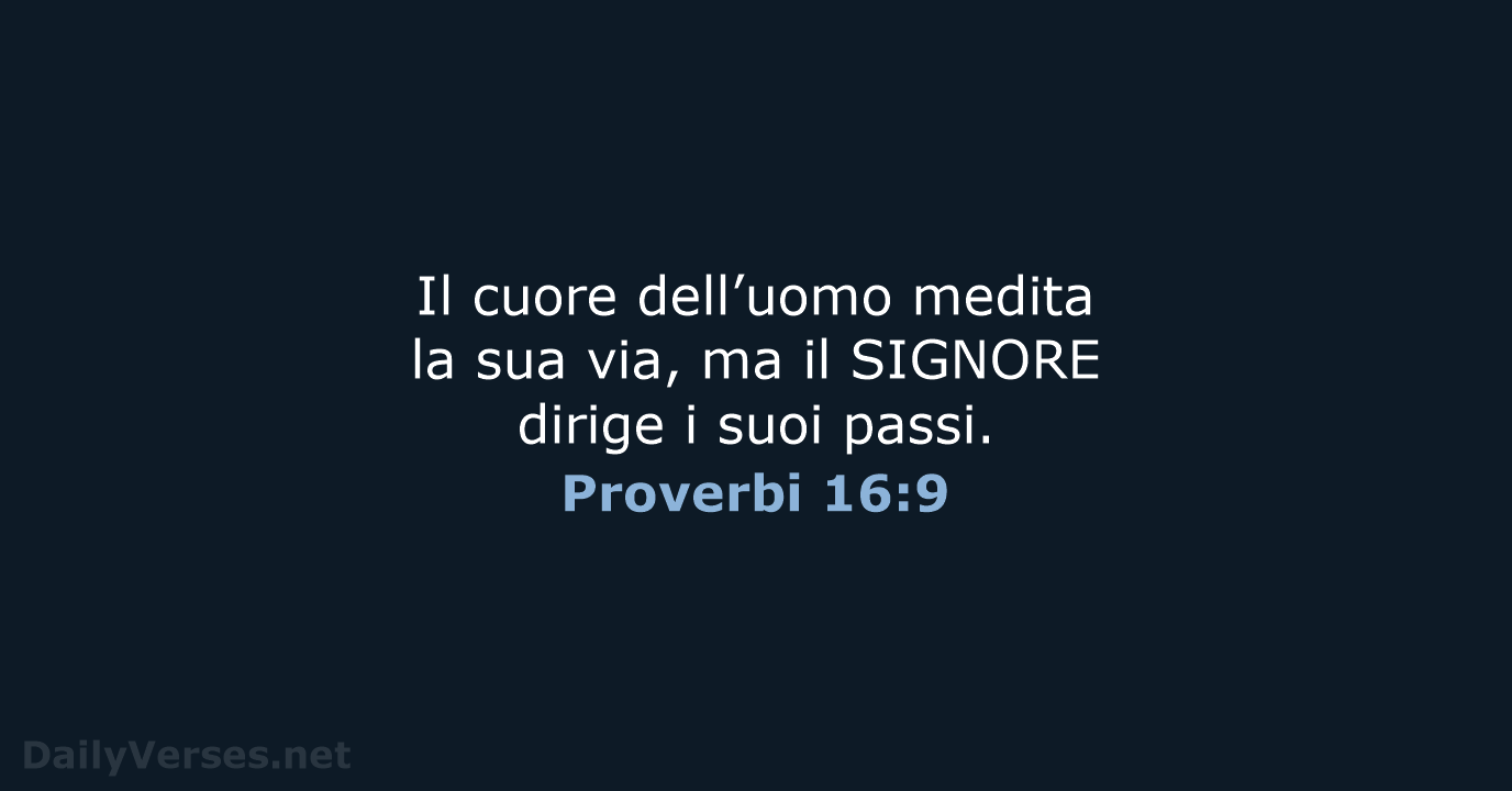 Proverbi 16:9 - NR06