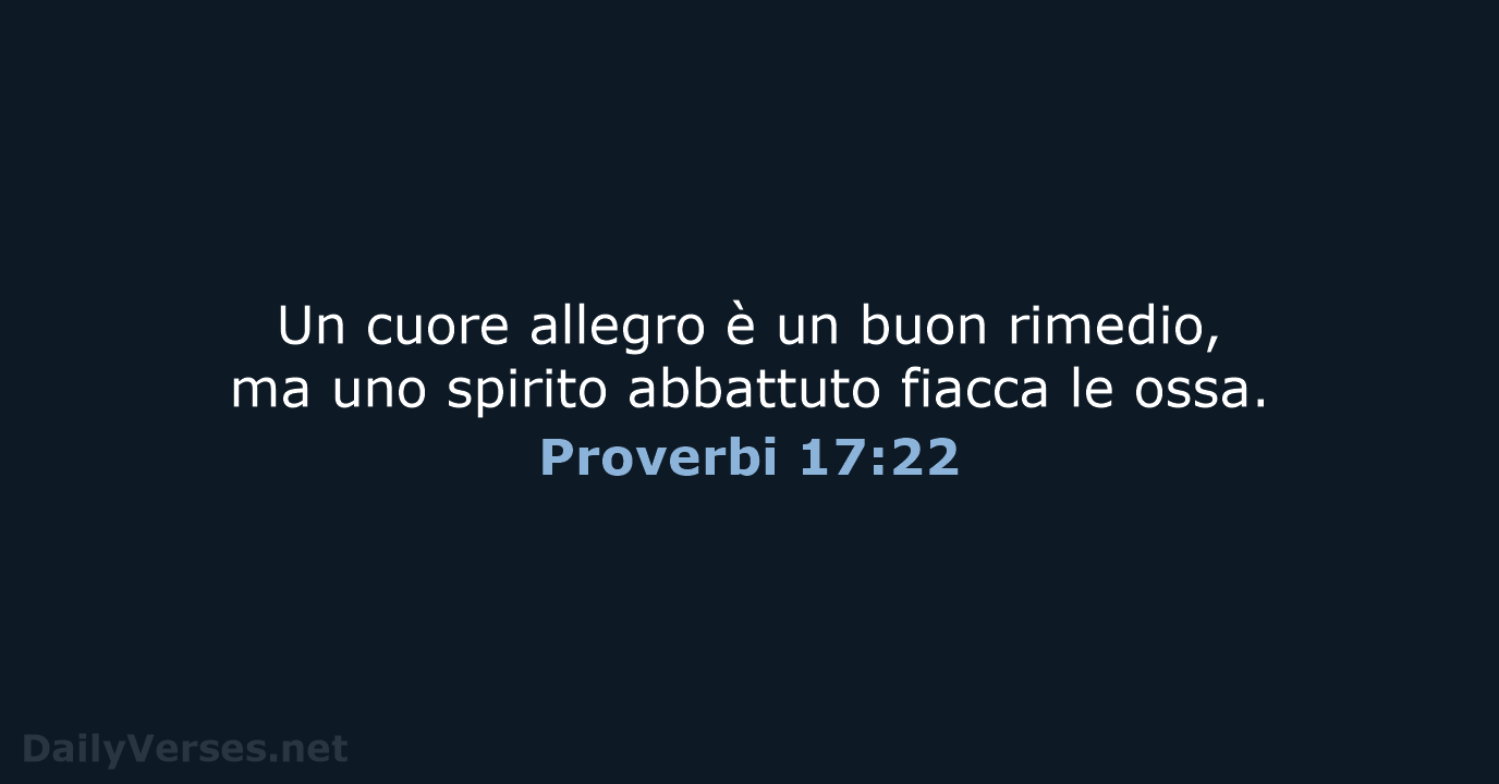 Proverbi 17:22 - NR06