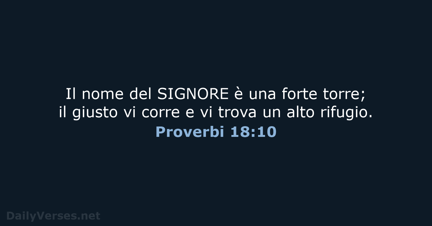 Proverbi 18:10 - NR06