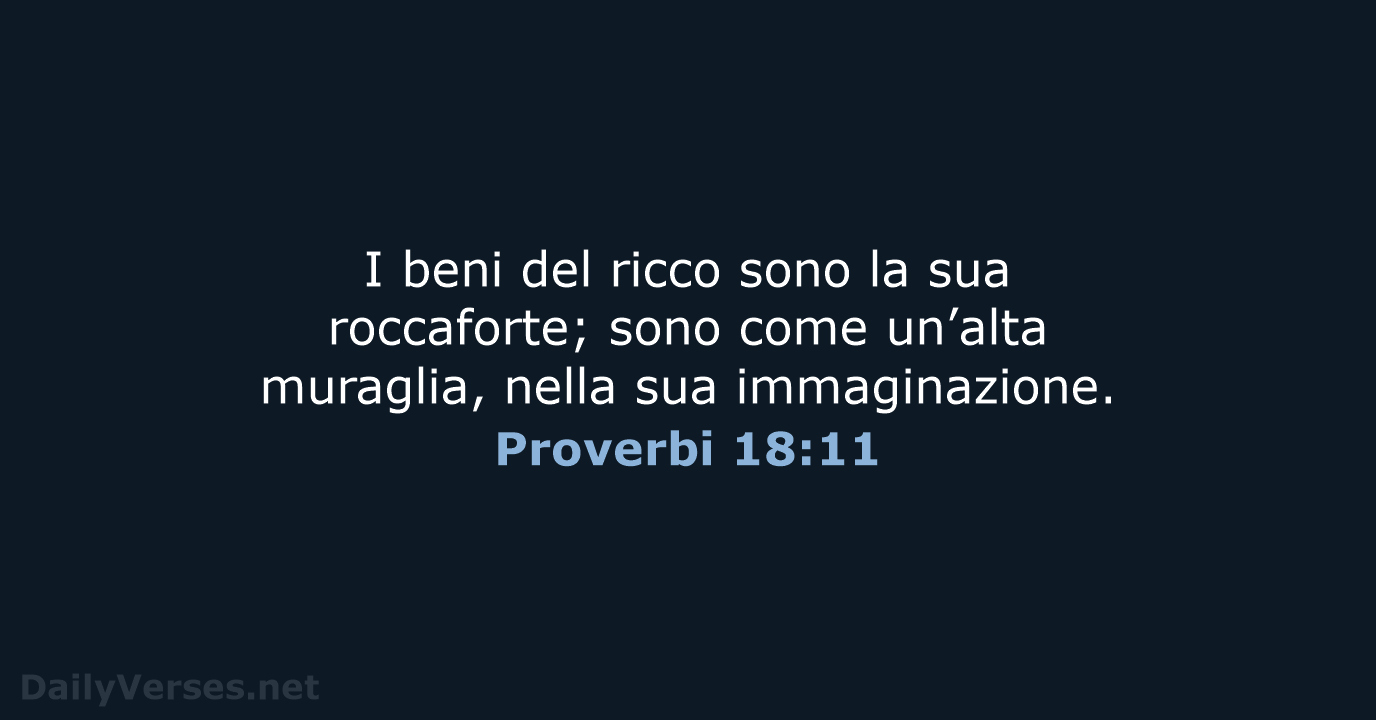 Proverbi 18:11 - NR06