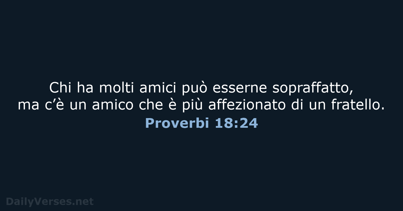 Proverbi 18:24 - NR06