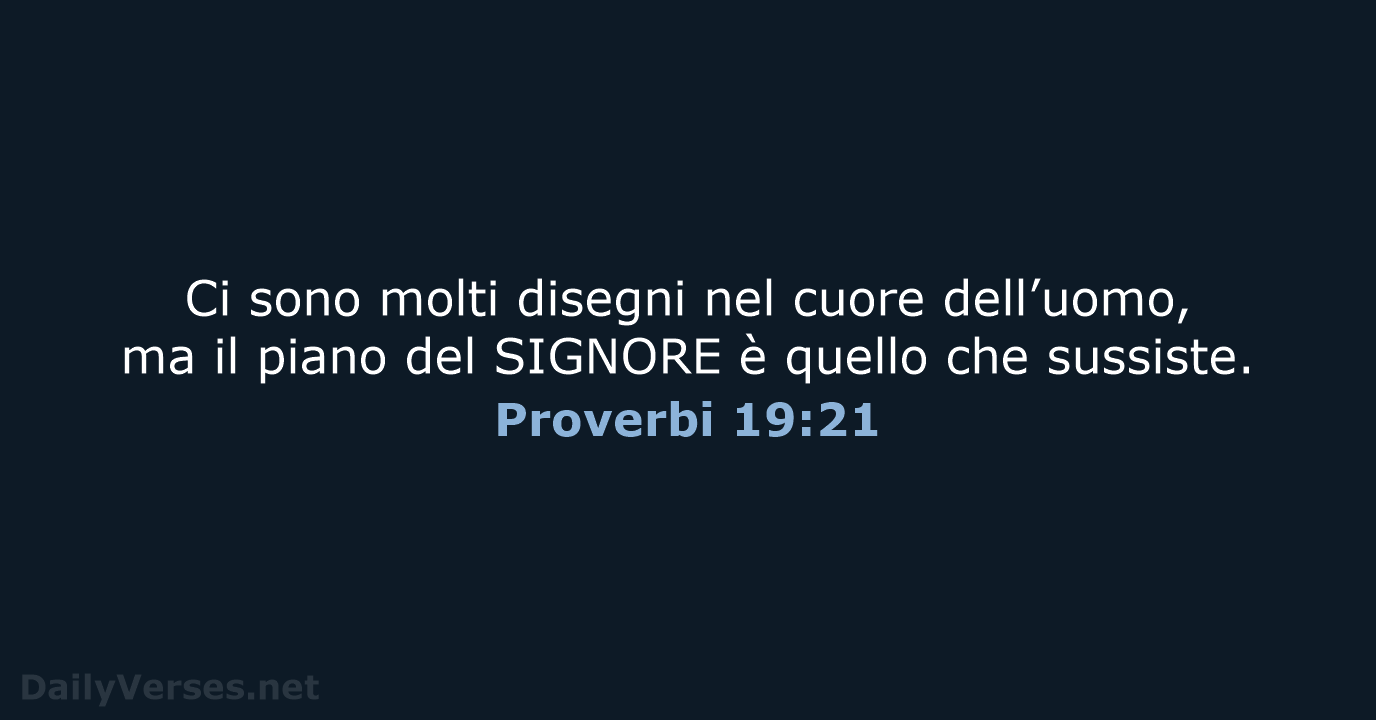 Proverbi 19:21 - NR06