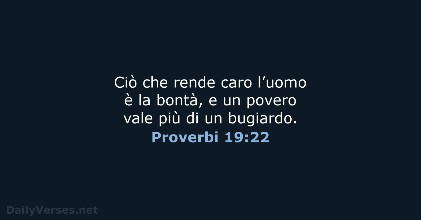 Proverbi 19:22 - NR06