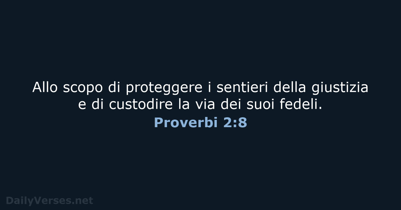 Proverbi 2:8 - NR06
