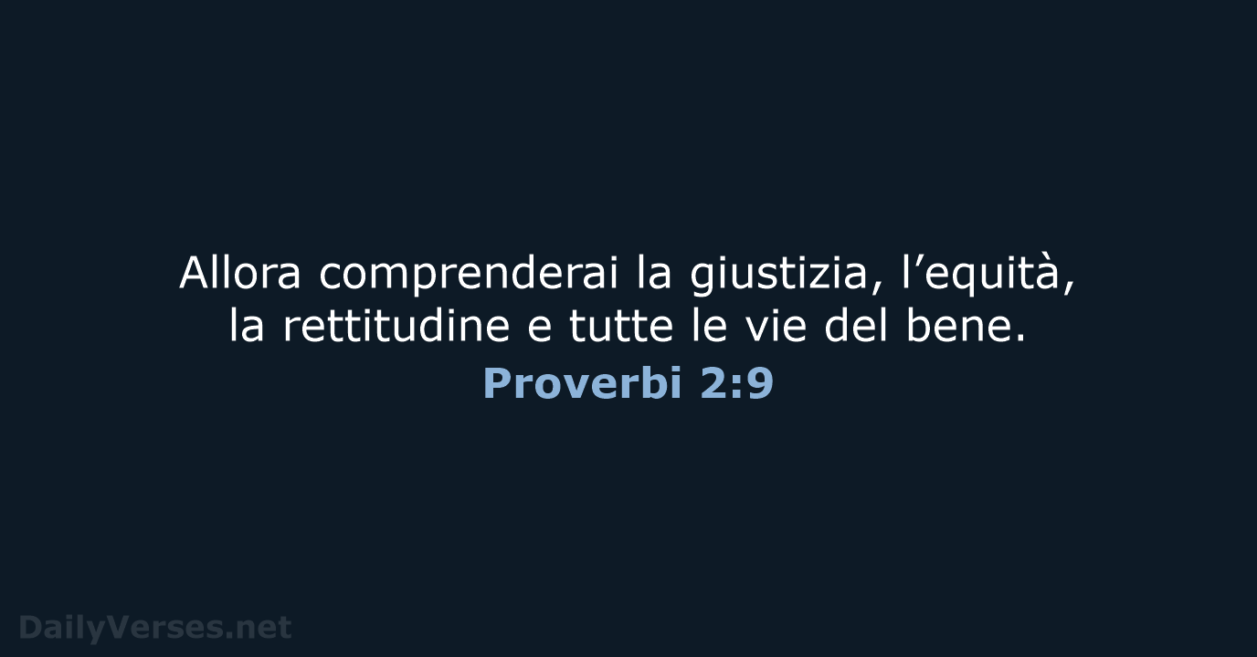 Proverbi 2:9 - NR06