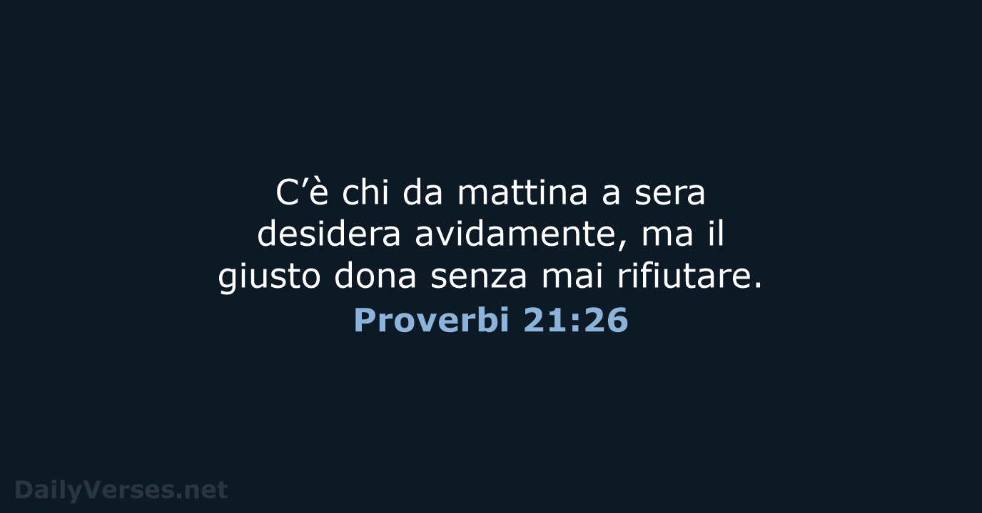 Proverbi 21:26 - NR06