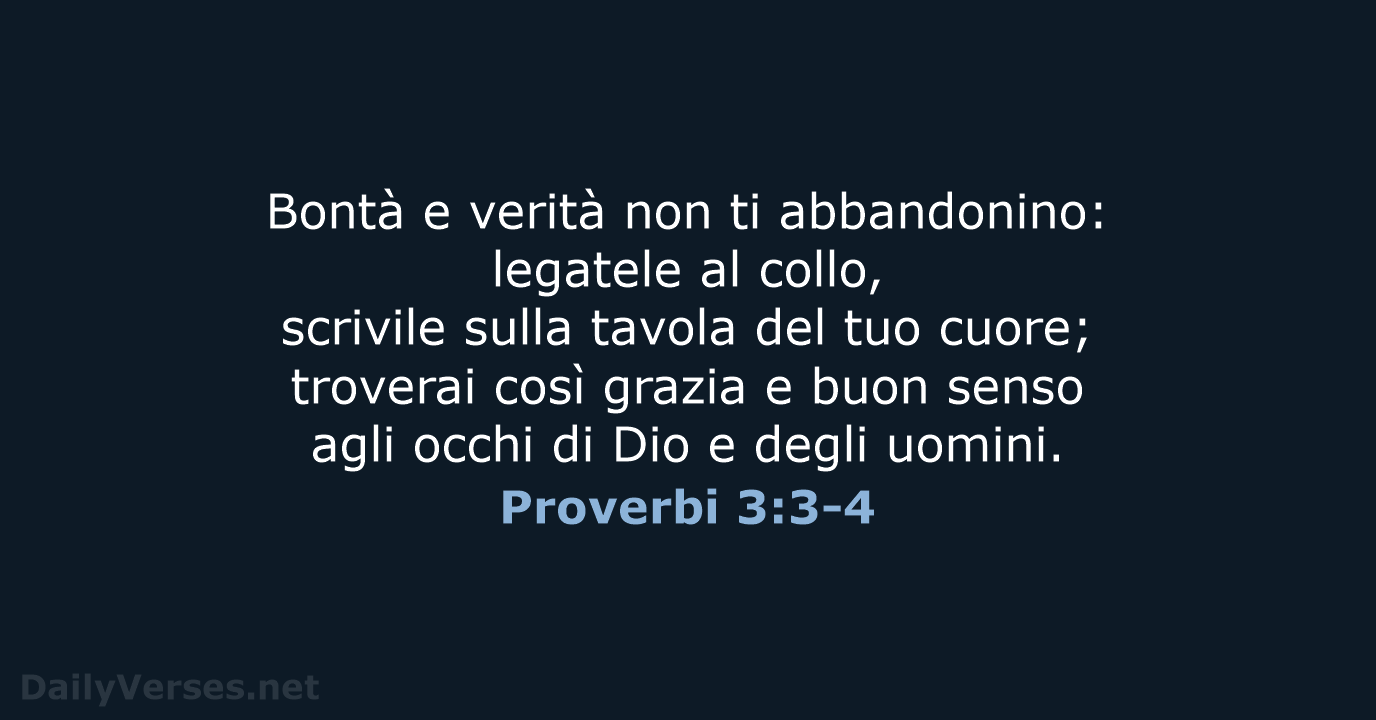 Proverbi 3:3-4 - NR06