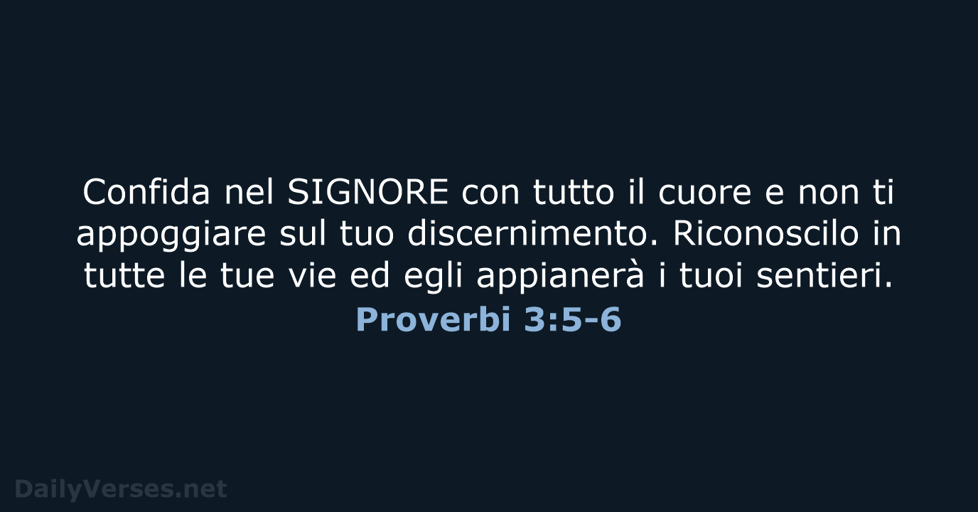 Proverbi 3:5-6 - NR06